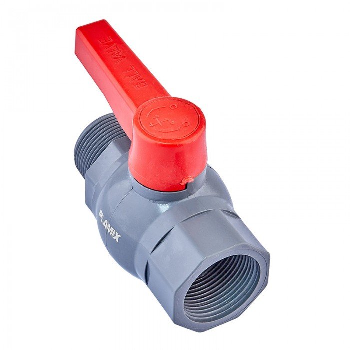 Кран шаровой Plamix PVM-1 1/4" FM PVC (PM0622)