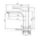 Смеситель для умывальника Koer KB-10010-05 (Цвет черный) (KR3479) Смеситель для умывальника Koer KB-10010-05 (Цвет черный) (KR3479)