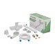 Смеситель для ванны Plamix Lucas-006 EURO SET White со шлангом, лейкой и кронштейном (PM0709) Смеситель для ванны Plamix Lucas-006 EURO SET White со шлангом, лейкой и кронштейном (PM0709)