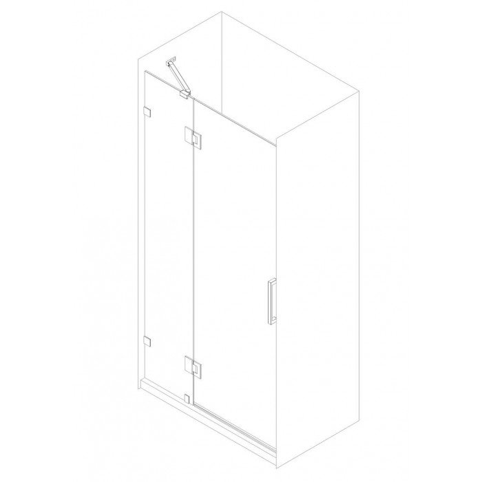 Дверь в нишу Koer SR SD04-120x200-TR-07 прозрачное стекло Easy Clean 10мм, графит (KR5388) Дверь в нишу Koer SR SD04-120x200-TR-07 прозрачное стекло Easy Clean 10мм, графит (KR5388)