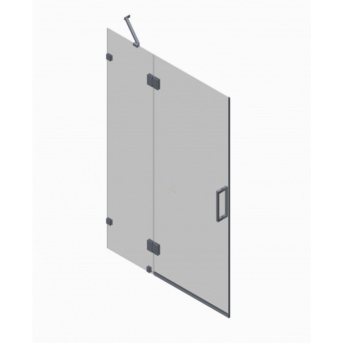 Дверь в нишу Koer SR SD04-120x200-TR-07 прозрачное стекло Easy Clean 10мм, графит (KR5388) Дверь в нишу Koer SR SD04-120x200-TR-07 прозрачное стекло Easy Clean 10мм, графит (KR5388)