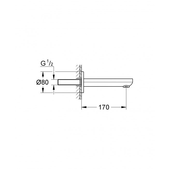 Вилив для ванни Grohe Eurosmart Cosmopolitan (13261000) Вилив для ванни Grohe Eurosmart Cosmopolitan (13261000)