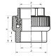 Муфта ВР 40x1.1/4F PPR Koer K0091.PRO (KP0109) Муфта ВР 40x1.1/4F PPR Koer K0091.PRO (KP0109)