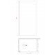 Душевая перегородка Koer SR SP01-120x200-TR-01 Walk-In прозрачное стекло Easy Clean 8мм, хром (KR53