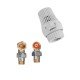 Комплект для подключения радиатора Koer SET-23 - 1/2'' угловой с термоголовкой, кликовый крепеж (KR Комплект для подключения радиатора Koer SET-23 - 1/2'' угловой с термоголовкой, кликовый крепеж (KR
