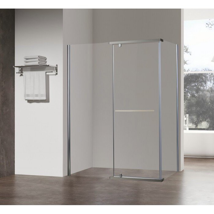 Душова кабіна без піддону Koer SR SC01-120x80x200-TR-01 прозоре скло Easy Clean 8мм, хром (KR