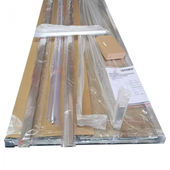 Душова кабіна без піддону Koer SR SC01-120x80x200-TR-01 прозоре скло Easy Clean 8мм, хром (KR