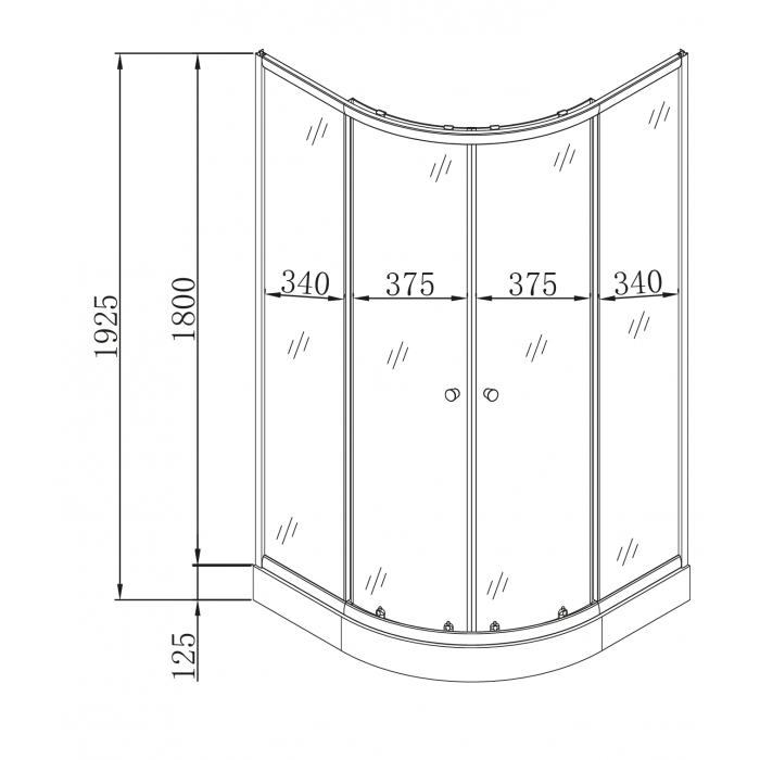 Душевая кабина с низким поддоном Mixxus PLAIN SCT02-90x90x195-GR SATIN серое тонированное стекло 4м Душевая кабина с низким поддоном Mixxus PLAIN SCT02-90x90x195-GR SATIN серое тонированное стекло 4м