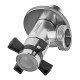 Кран для подключения сантехприборов Zerix VAL-10-1/2x3/4 из нерж.стали SUS304 (ZX5103) Кран для подключения сантехприборов Zerix VAL-10-1/2x3/4 из нерж.стали SUS304 (ZX5103)