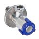 Кран для подключения сантехприборов Zerix VAL-06-1/2x1/2 из нерж.стали SUS304 (синий) (ZX5099) Кран для подключения сантехприборов Zerix VAL-06-1/2x1/2 из нерж.стали SUS304 (синий) (ZX5099)
