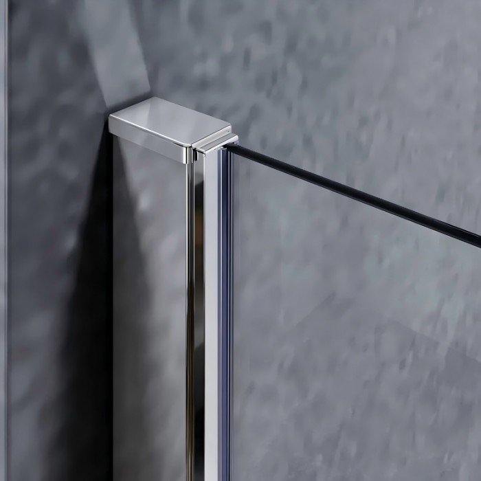 Шторки стеклянные на ванну Koer SR BS05-90x140-TR-01 прозрачное стекло Easy Clean 6мм, хром (KR5372 Шторки стеклянные на ванну Koer SR BS05-90x140-TR-01 прозрачное стекло Easy Clean 6мм, хром (KR5372