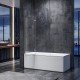 Шторки стеклянные на ванну Koer SR BS05-90x140-TR-01 прозрачное стекло Easy Clean 6мм, хром (KR5372 Шторки стеклянные на ванну Koer SR BS05-90x140-TR-01 прозрачное стекло Easy Clean 6мм, хром (KR5372
