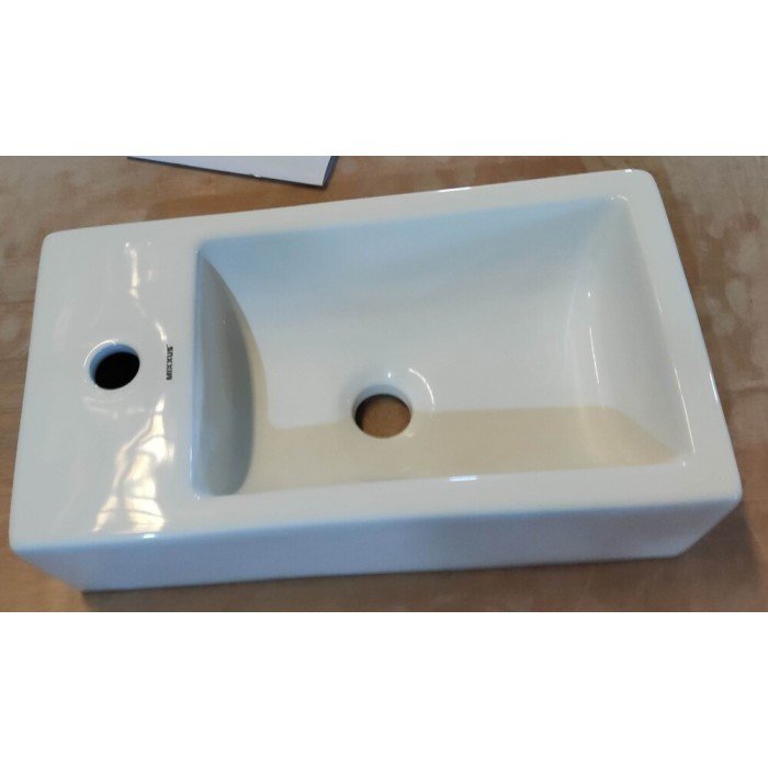 Раковина накладная Mixxus Premium QUADRO-0207 480х260х125mm с отверстием под смеситель (MP6503)