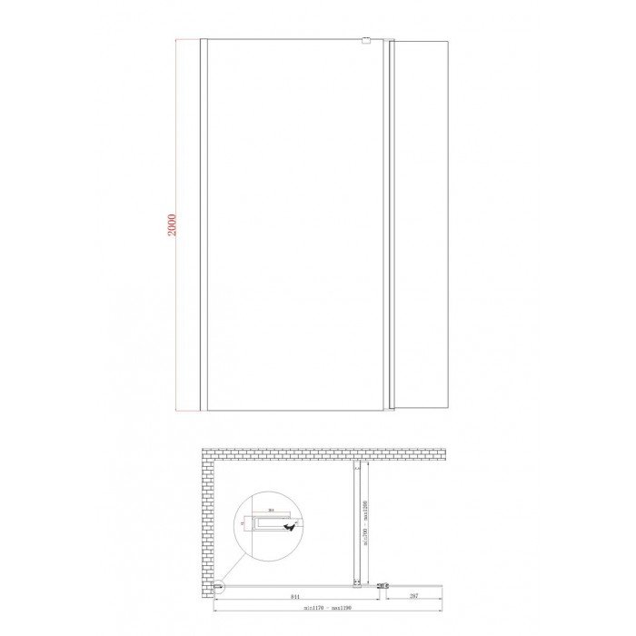 Душевая перегородка Koer SR SP03-120x200-TR-01 Walk-In прозрачное стекло Easy Clean 8мм, хром (KR53 Душевая перегородка Koer SR SP03-120x200-TR-01 Walk-In прозрачное стекло Easy Clean 8мм, хром (KR53