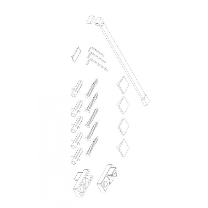 Душевая перегородка Koer SR SP03-120x200-TR-01 Walk-In прозрачное стекло Easy Clean 8мм, хром (KR53 Душевая перегородка Koer SR SP03-120x200-TR-01 Walk-In прозрачное стекло Easy Clean 8мм, хром (KR53