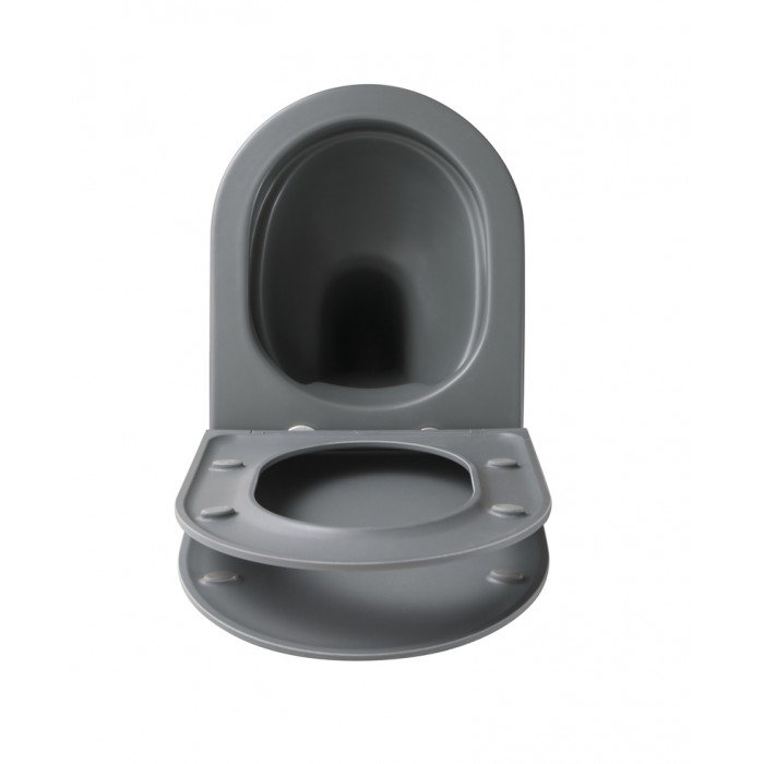 Унітаз підвісний Mixxus Premium TOPPER-0303-R GRAY 495x370x350mm система змиву RIMLESS (MP6657) Унітаз підвісний Mixxus Premium TOPPER-0303-R GRAY 495x370x350mm система змиву RIMLESS (MP6657)