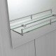 Зеркало настенное Zerix LAGUNA MRZ03-50x70x11 прямоугольное с дугообразным верхом и полкой (ZX5622)