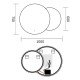 Зеркало Mixxus Premium TOPPER MC01-100x75 с Led Touch, Anti-fog, димером (3-6,5kK) (MP6631)