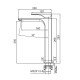 Смеситель для умывальника Koer KB-11010-01 высокий (Цвет хром) (KR3482) Смеситель для умывальника Koer KB-11010-01 высокий (Цвет хром) (KR3482)