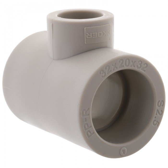 Тройник редукционный 32x20x32 PPR Koer K0042.PRO (KP0051) Тройник редукционный 32x20x32 PPR Koer K0042.PRO (KP0051)