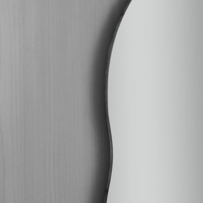 Зеркало настенное Zerix MIRRA MRZ02-60x85x10 прямоугольное с дугообразным верхом, фигурными боками
