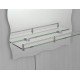 Зеркало настенное Zerix MIRRA MRZ02-60x85x10 прямоугольное с дугообразным верхом, фигурными боками