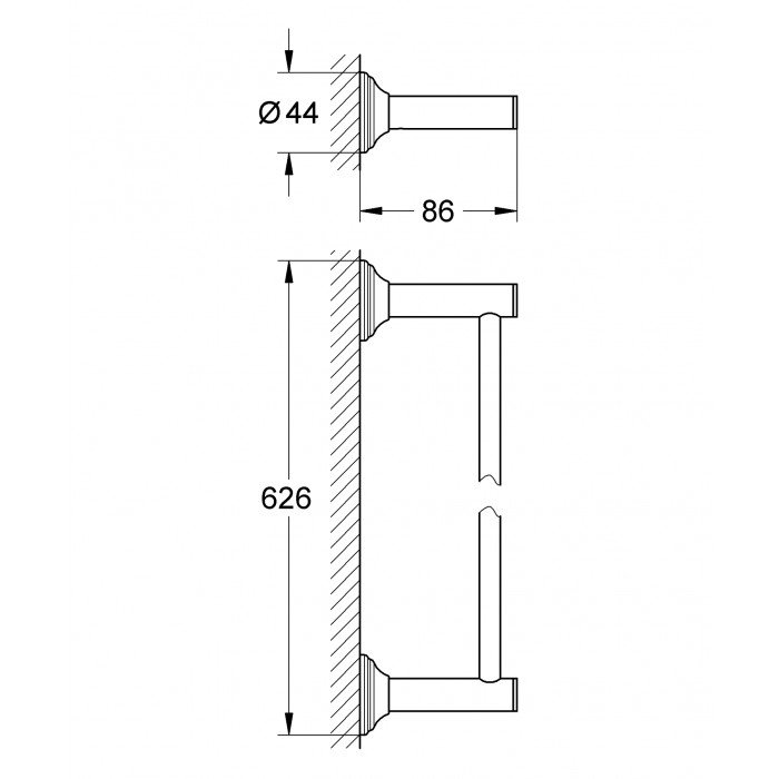 Полотенцедержатель Grohe Essentials Authentic (40653001) Полотенцедержатель Grohe Essentials Authentic (40653001)