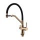 Смеситель для кухни MixxusPremium Gravity 021 BRUSHED GOLD REFL.BLACK (MI6981)