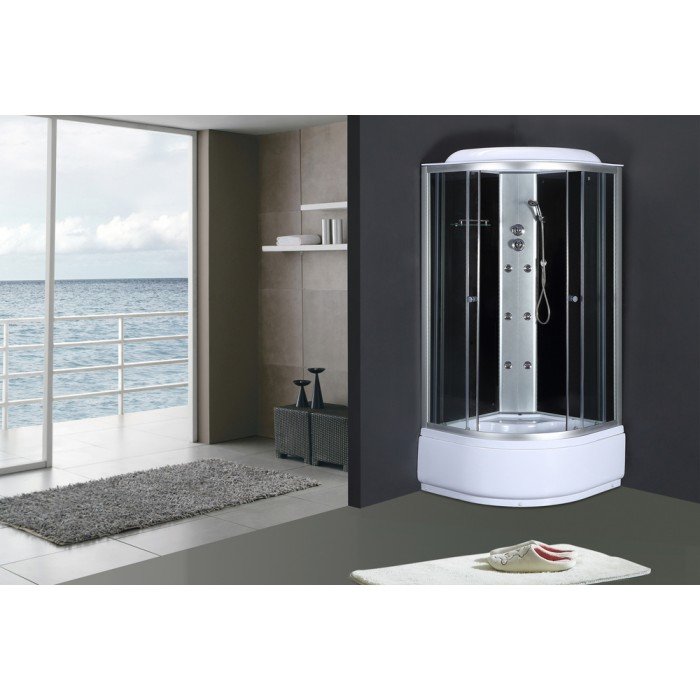 Бокс душевой с гидромассажем Mixxus STRONG SBH01-90x90x215-GR SATIN с высоким поддоном (MI6889) Бокс душевой с гидромассажем Mixxus STRONG SBH01-90x90x215-GR SATIN с высоким поддоном (MI6889)