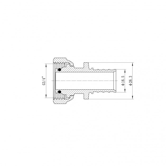 Переходник под евроконус с накидной гайкой Koer KA.A08F-20E - 20(2.8mm) x 3/4"F (KR4870) Переходник под евроконус с накидной гайкой Koer KA.A08F-20E - 20(2.8mm) x 3/4"F (KR4870)