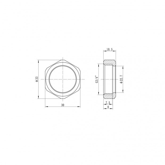 Переходник под евроконус с накидной гайкой Koer KA.A08F-20E - 20(2.8mm) x 3/4"F (KR4870) Переходник под евроконус с накидной гайкой Koer KA.A08F-20E - 20(2.8mm) x 3/4"F (KR4870)