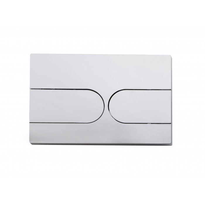 Панель змиву Koer KT-0604-01 240x160x10mm пластикова, кнопка закруглена (KR5323)