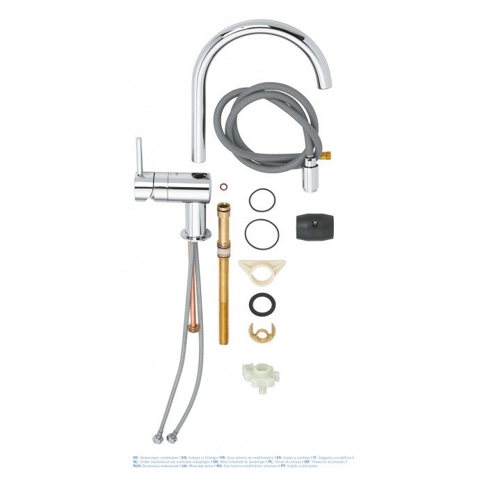 Смеситель для кухни с выдвижным изливом Grohe Minta (32918000) Смеситель для кухни с выдвижным изливом Grohe Minta (32918000)