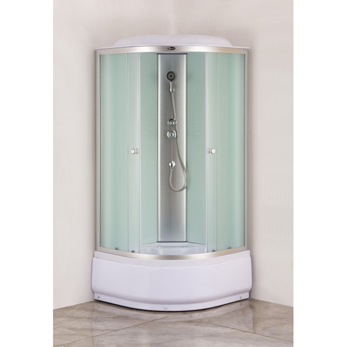 Бокс душевой без гидромассажа Mixxus STRONG SB01-90x90x215-FB SATIN с высоким поддоном (MI6884) Бокс душевой без гидромассажа Mixxus STRONG SB01-90x90x215-FB SATIN с высоким поддоном (MI6884)