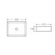 Умывальник накладной керамический Mixxus Premium Quadro-0102 520x410x130mm (MP6488) Умывальник накладной керамический Mixxus Premium Quadro-0102 520x410x130mm (MP6488)