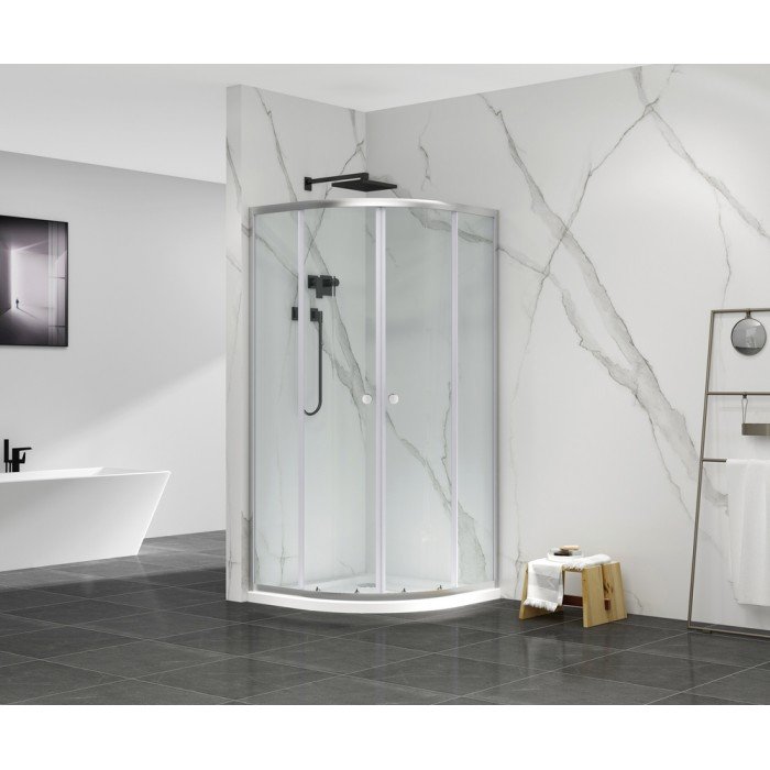 Душова кабіна без піддону Mixxus Premium DIVERSE SC01-90x90x195-TR Chrome прозоре скло 5мм (M Душова кабіна без піддону Mixxus Premium DIVERSE SC01-90x90x195-TR Chrome прозоре скло 5мм (M