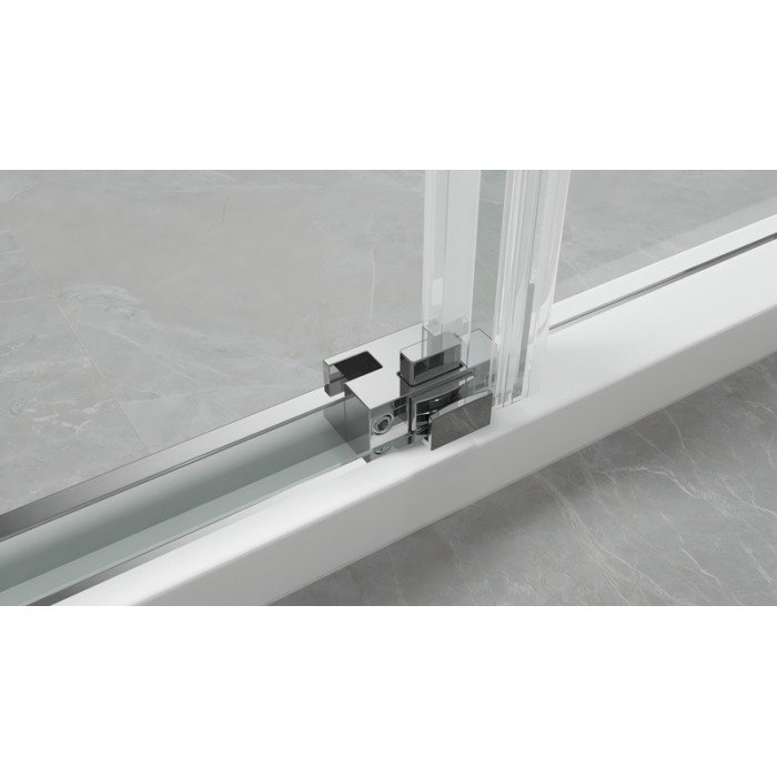 Душова кабіна без піддону Koer SR SC03-90x90x200-TR-01 прозоре скло Easy Clean 6мм, хром (KR5