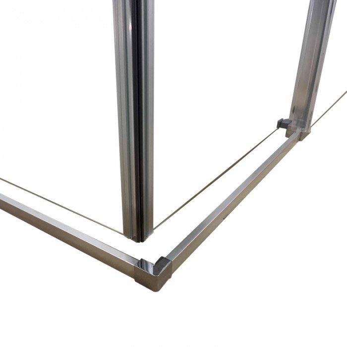 Душова кабіна без піддону Koer SR SC03-90x90x200-TR-01 прозоре скло Easy Clean 6мм, хром (KR5