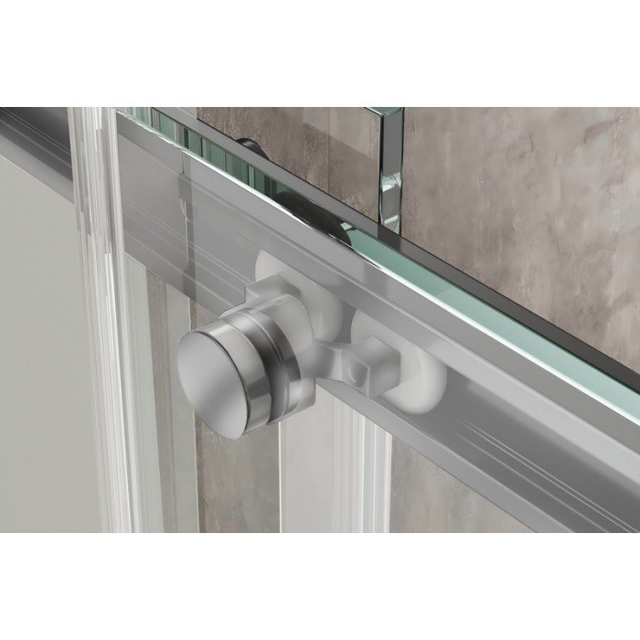 Душова кабіна без піддону Koer SR SC03-90x90x200-TR-01 прозоре скло Easy Clean 6мм, хром (KR5