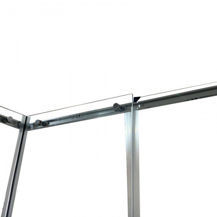 Душова кабіна без піддону Koer SR SC03-90x90x200-TR-01 прозоре скло Easy Clean 6мм, хром (KR5