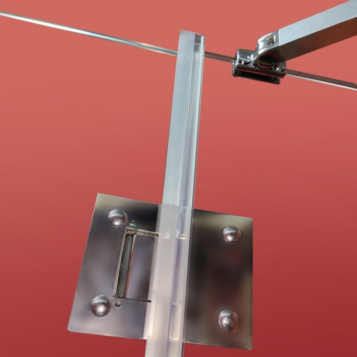 Боковая стенка для кабины Koer SR SW04-90x200-TR-01 прозрачное стекло Easy Clean 10мм, хром (KR5390