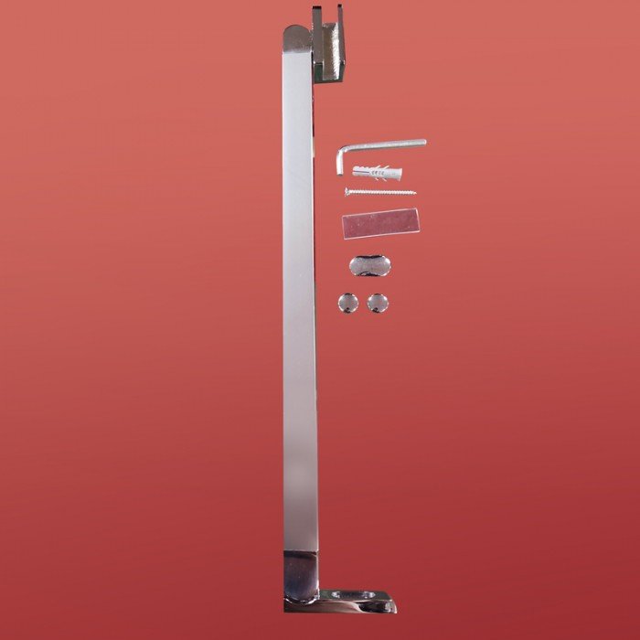 Боковая стенка для кабины Koer SR SW04-90x200-TR-01 прозрачное стекло Easy Clean 10мм, хром (KR5390