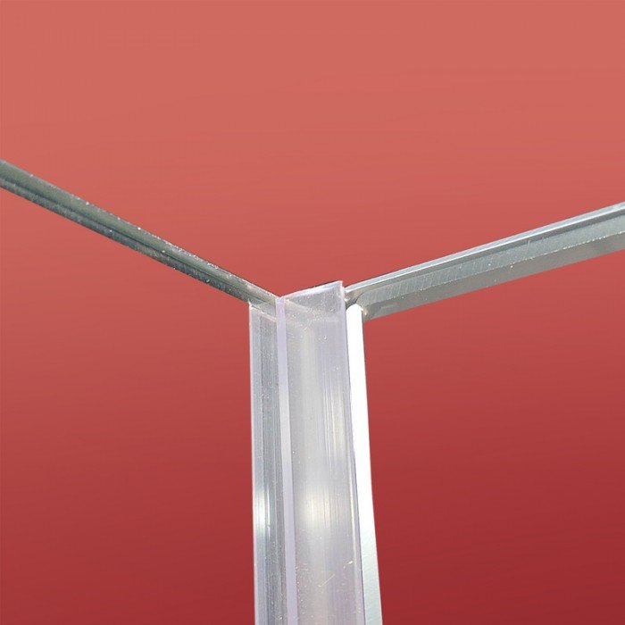 Боковая стенка для кабины Koer SR SW04-90x200-TR-01 прозрачное стекло Easy Clean 10мм, хром (KR5390