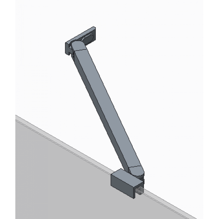 Боковая стенка для кабины Koer SR SW04-90x200-TR-01 прозрачное стекло Easy Clean 10мм, хром (KR5390