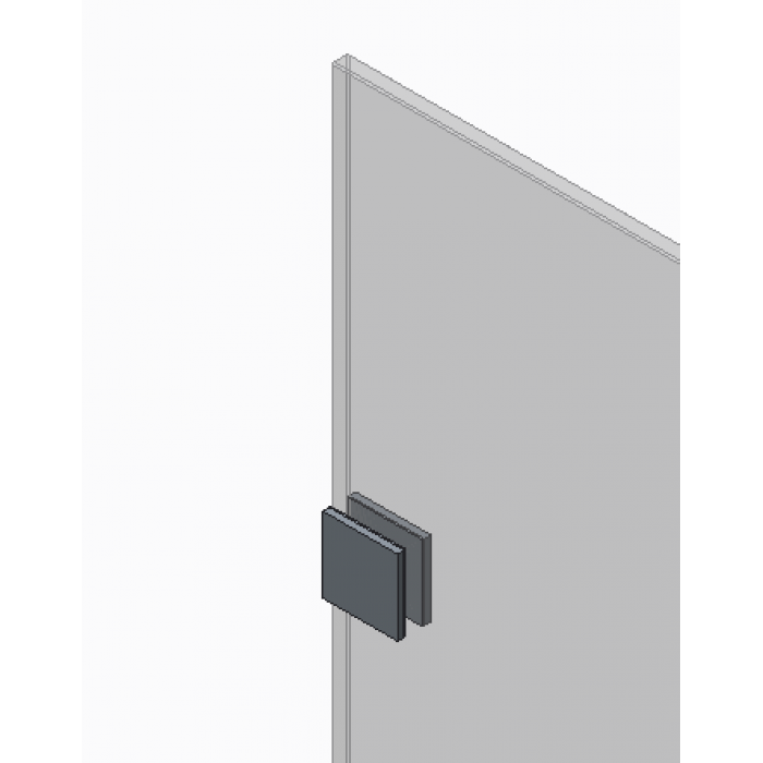 Боковая стенка для кабины Koer SR SW04-90x200-TR-01 прозрачное стекло Easy Clean 10мм, хром (KR5390