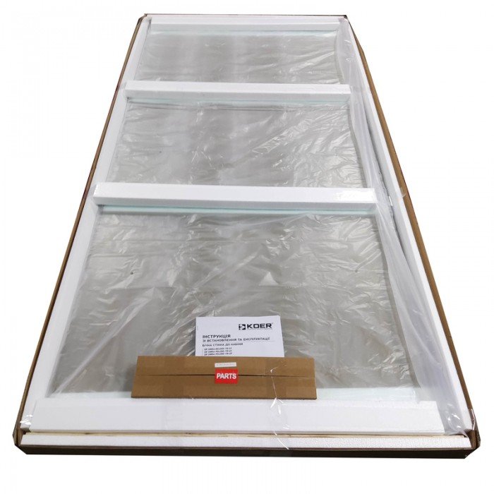 Боковая стенка для кабины Koer SR SW04-90x200-TR-01 прозрачное стекло Easy Clean 10мм, хром (KR5390