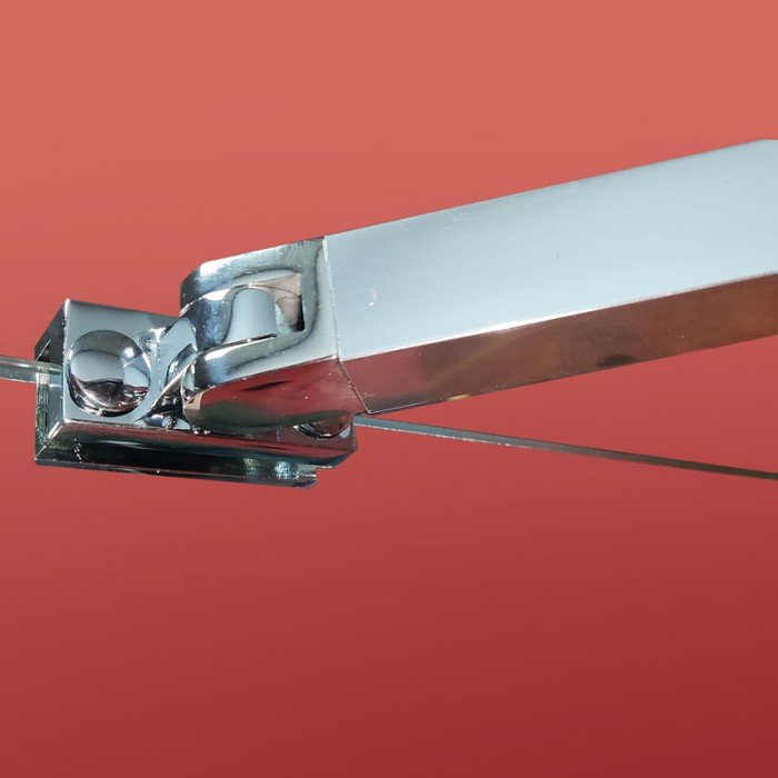 Боковая стенка для кабины Koer SR SW04-90x200-TR-01 прозрачное стекло Easy Clean 10мм, хром (KR5390