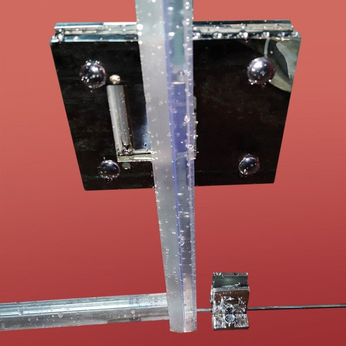 Боковая стенка для кабины Koer SR SW04-90x200-TR-01 прозрачное стекло Easy Clean 10мм, хром (KR5390