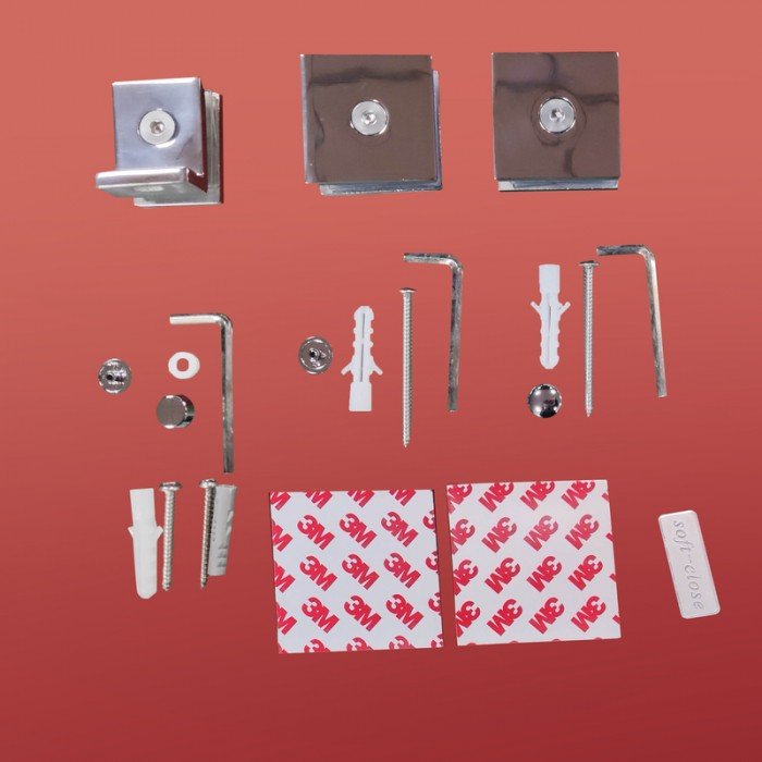 Боковая стенка для кабины Koer SR SW04-90x200-TR-01 прозрачное стекло Easy Clean 10мм, хром (KR5390