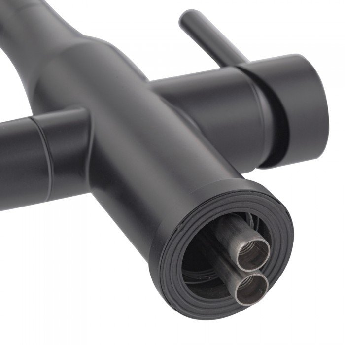 Змішувач для кухні Koer KI-72024-05 з виходом для питної води (нерж. сталь) (KR5012)